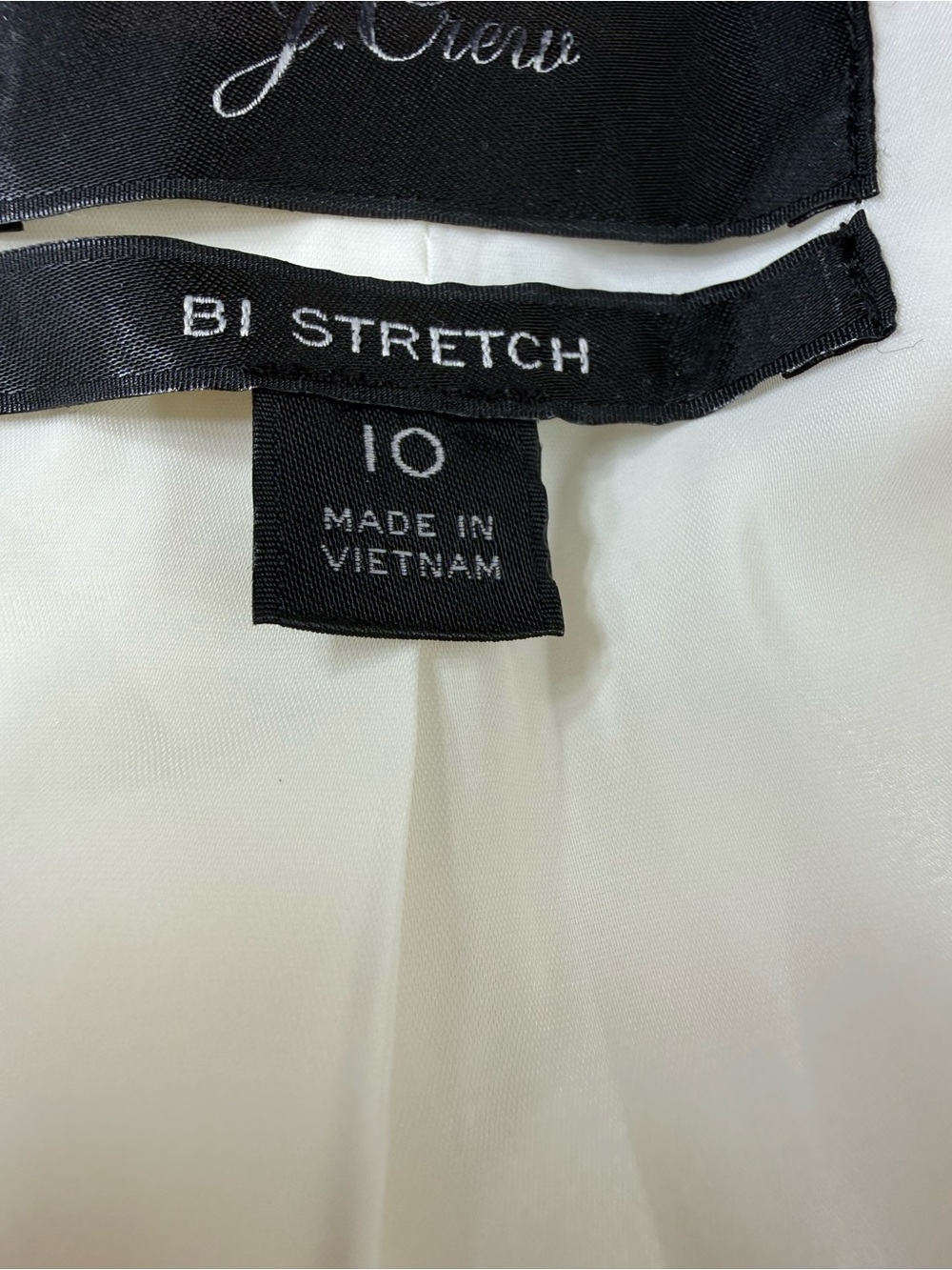 J. Crew Bi- Stretch White Single-Button Blazer Jacket Size 10 - Picture 10 of 12